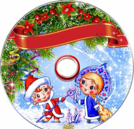 圣诞DVD光盘模板图片