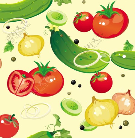 水果蔬菜喷绘图片