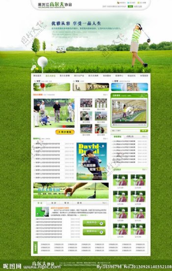 高尔夫绿色网站一图片