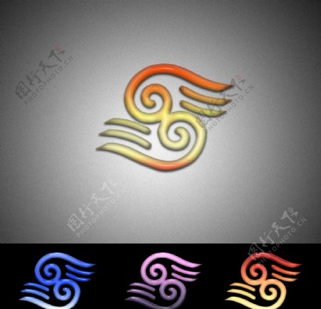 吉祥云Logo设计图片