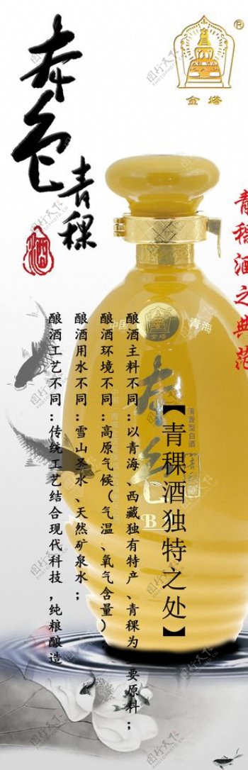 青稞酒广告图片