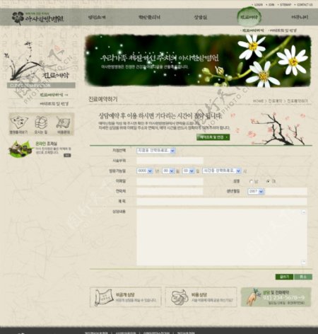 韩国精美网站模版图片