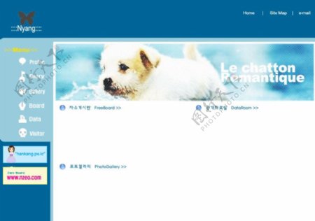 宠物网站韩国模板图片