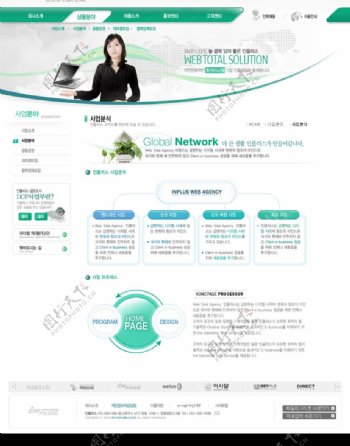 韩国专业商务网站套餐图片