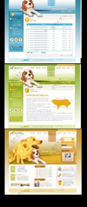 宠物网站模版图片
