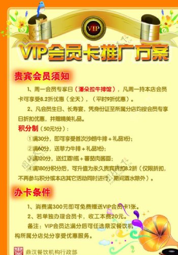 VIP会员卡推广方案图片