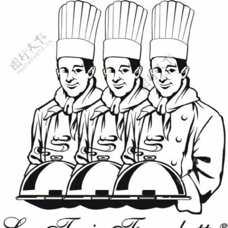 三个厨师图片