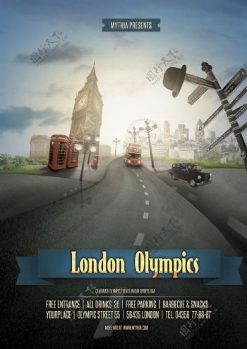伦敦奥林匹克运动会海报图片