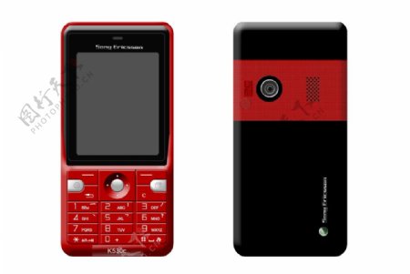 红色K530索爱手机图片