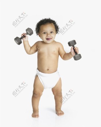 健身的宝宝婴儿图片