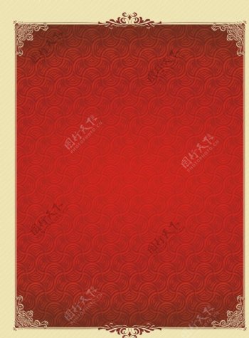 红色花纹背景图片