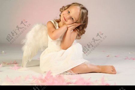 天使女童图片