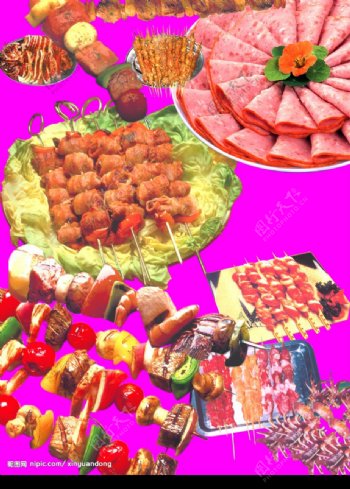 烤串食品图片