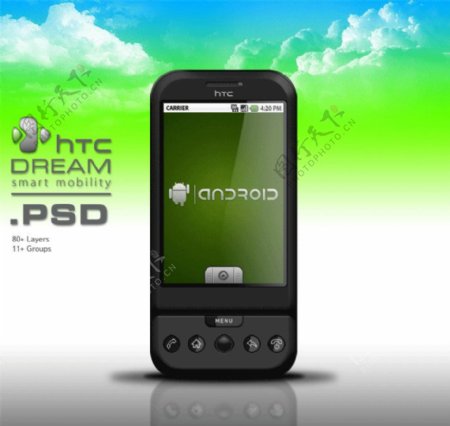 htc手机HTCG1DreamAndroid图片