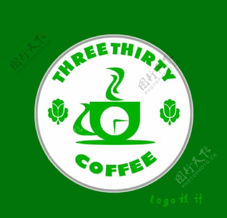 三点半咖啡徽章图片