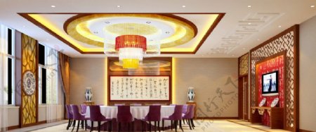中式餐厅雅间图片