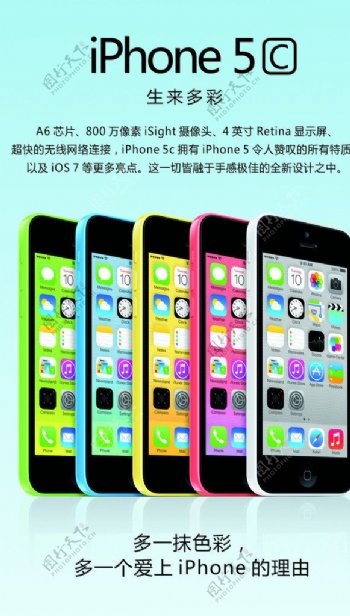 iphone5C海报图片