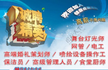 招聘精英招聘招人图片
