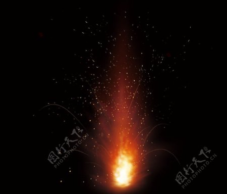 爆炸火球psd分层素材图片