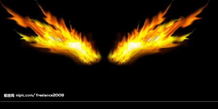 火焰翅膀图片