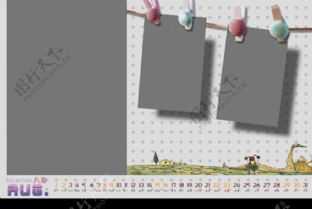 09简单创意相册日历模板图片