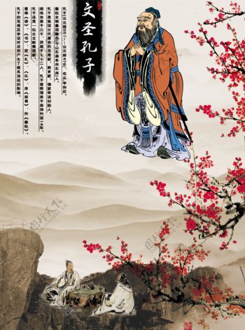 孔子文化海报图片