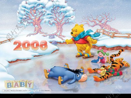 迪士尼DisneyBabies2008台历图片