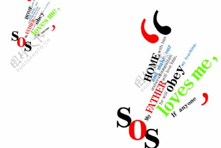 英文SOS软抄本图片