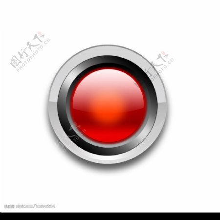 红色金属按钮图片