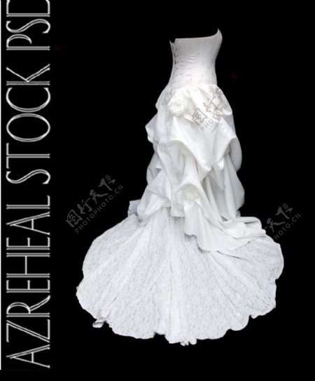白色婚纱礼服图片