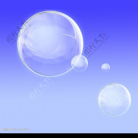 精美透明泡泡分层图图片