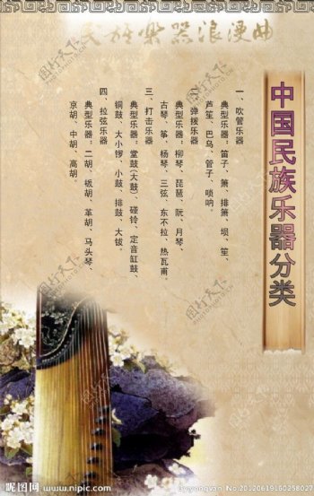 中国民族乐器分类图片
