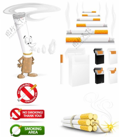 禁止吸烟香烟表情图片