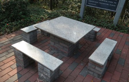 大理石石桌凳
