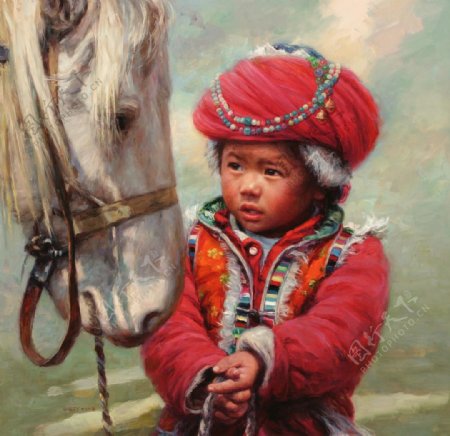 蒙古族小女孩