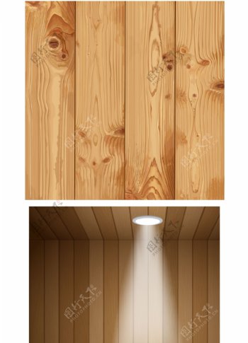木板木纹木头效果矢量图案