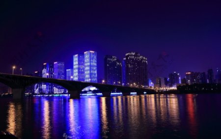 湘江大桥夜景