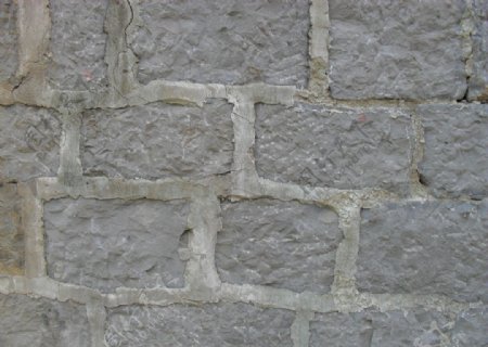 青石堆砌的墙体