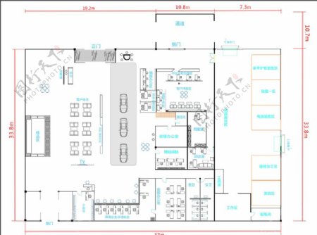 4s店平面图