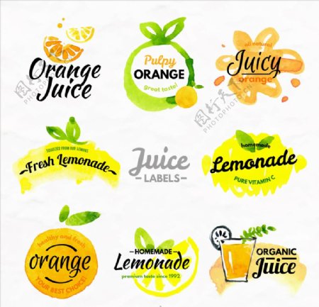 橙子柠檬标签