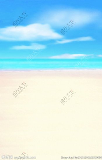 美丽的海边沙滩