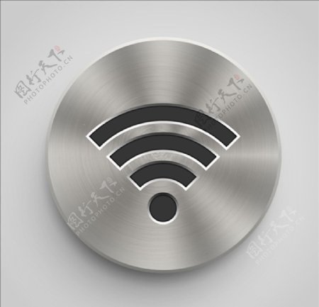 不锈钢拉丝免费wifi按钮