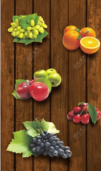 水果背景墙贴