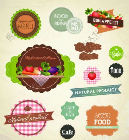 食品设计元素菜单