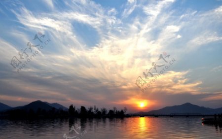 云龙湖夕阳