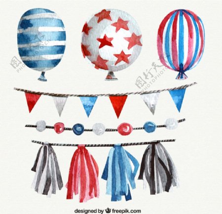 气球和彩旗