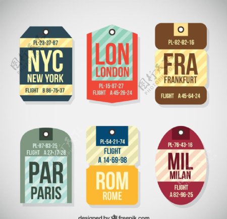 旅游标签设计