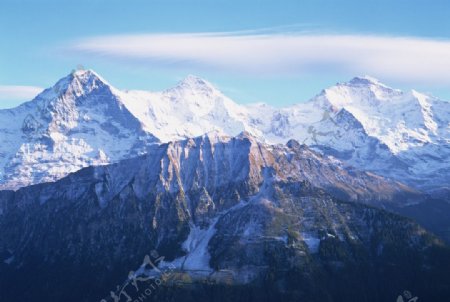 瑞士石山风景图