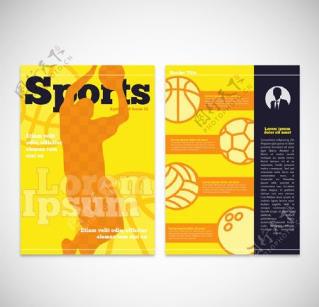 黄色篮球杂志