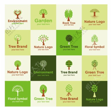 创意树木logo